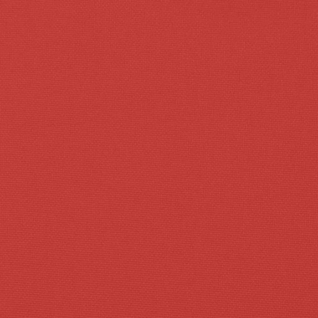 Cuscino per Lettino Rosso 186x58x3 cm in Tessuto Oxford