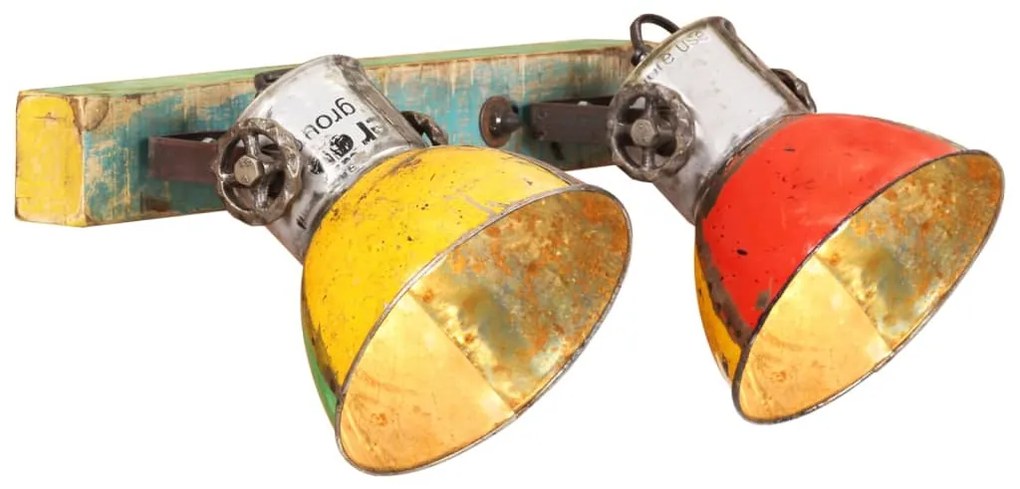 Lampada Da Parete Industriale Multicolore 45x25 Cm E27 /
