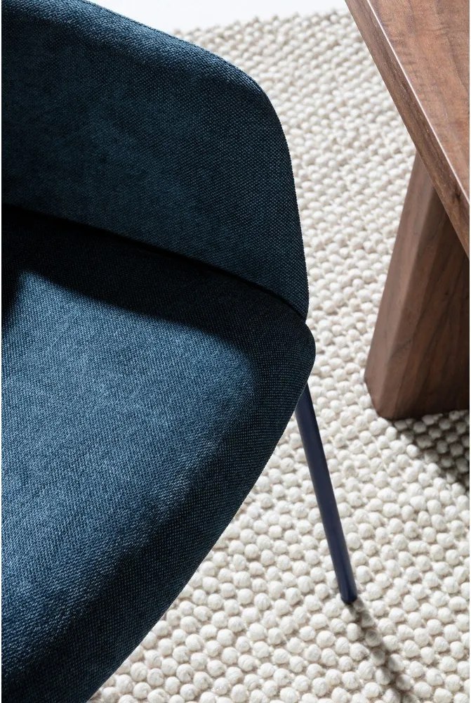 Set di sedie da pranzo blu in imbottito 2 pz Aslin – MOME