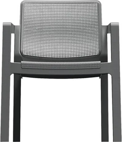 Salottino da esterno in resina completo di cuscini e tavolo Emily Graphite Keter