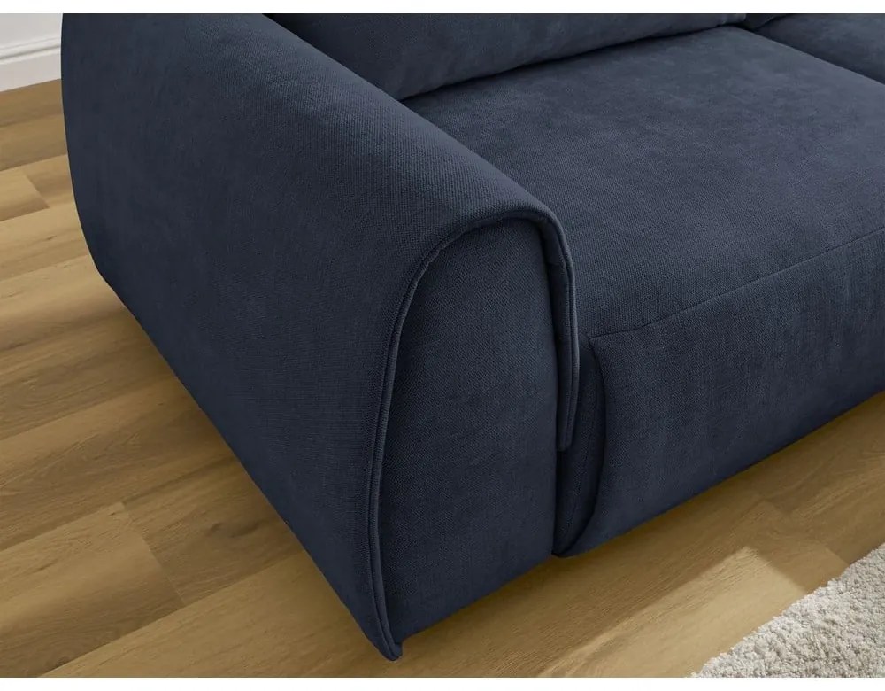 Divano angolare in blu scuro Aden – Bobochic Paris