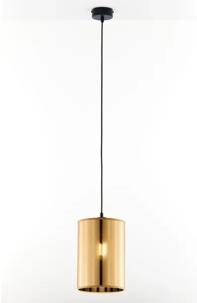 Jupiter 2090 - Lampadario sospeso a cavo CORTINA 1xE27/15W/230V oro/nero