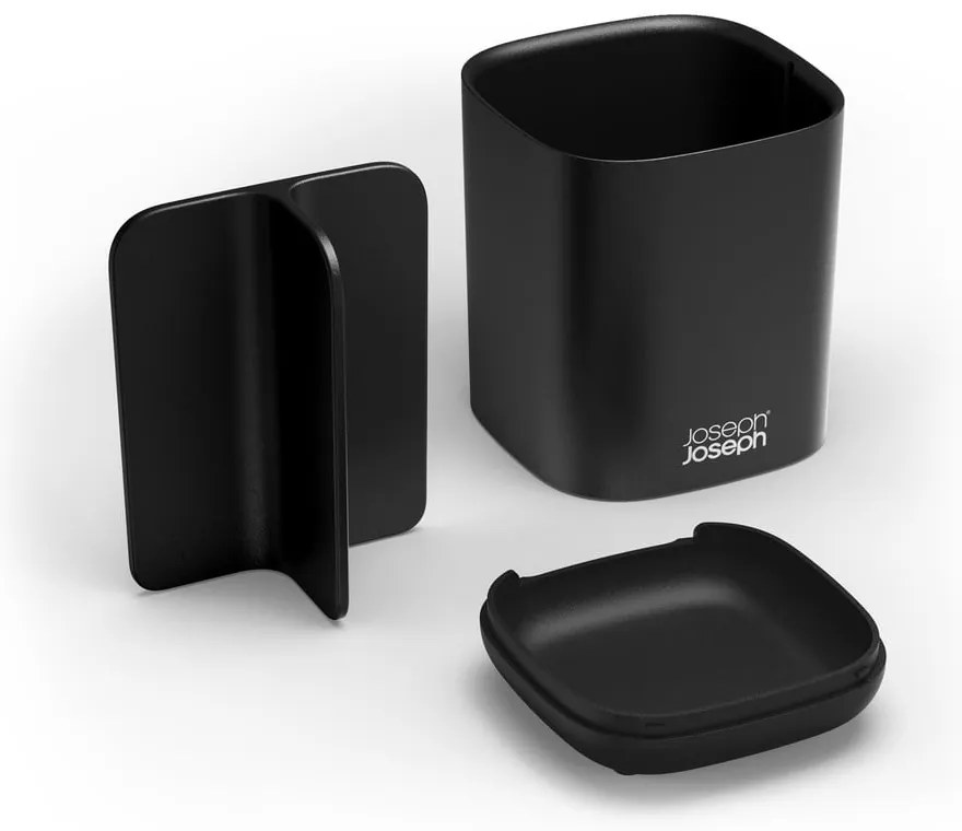 Portaspazzolini in plastica nero EasyStore - Joseph Joseph