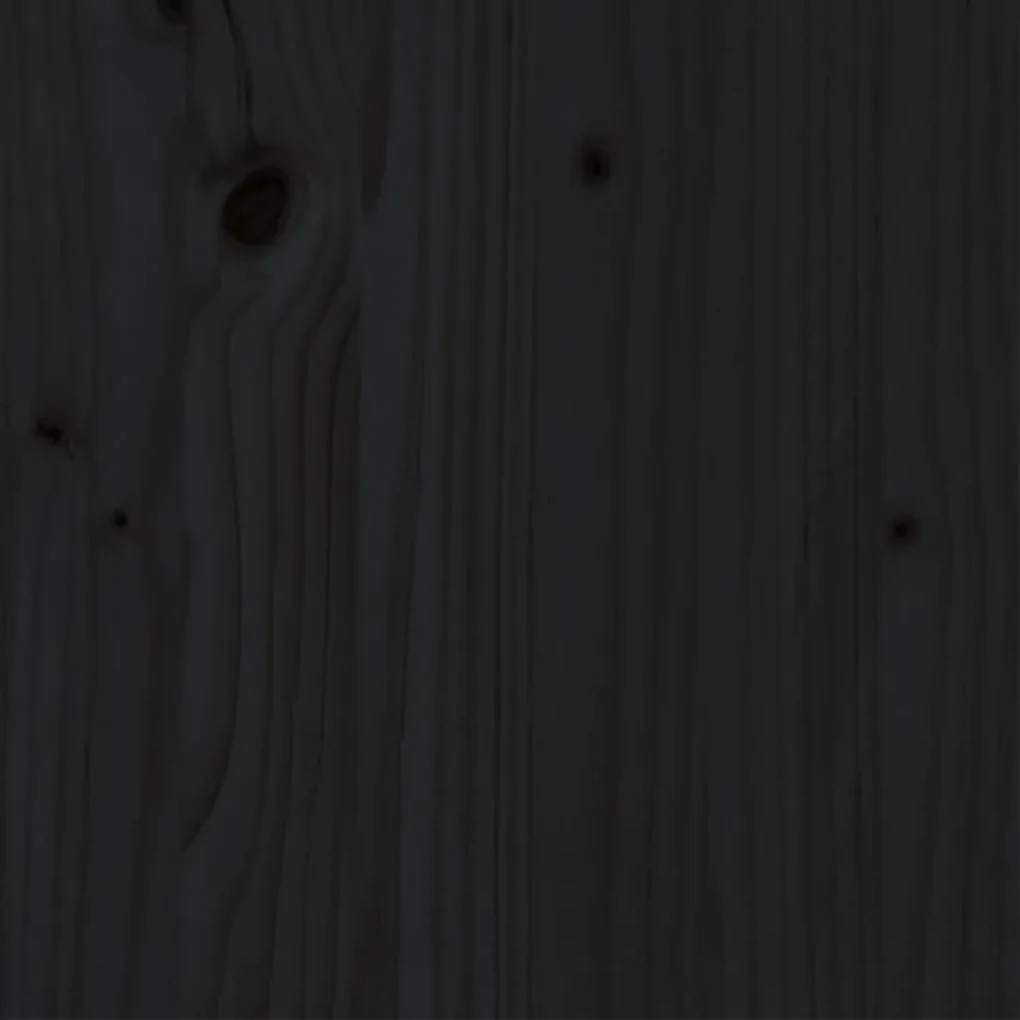 Giroletto nero in legno massello 140x190 cm