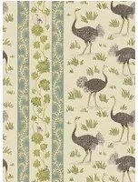 Josephine Munsey Tapete Ostrich Stripe - Cream and Green