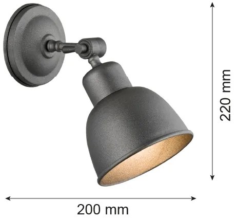 Argon 3183 - Applique EUFRAT 1xE27/60W/230V