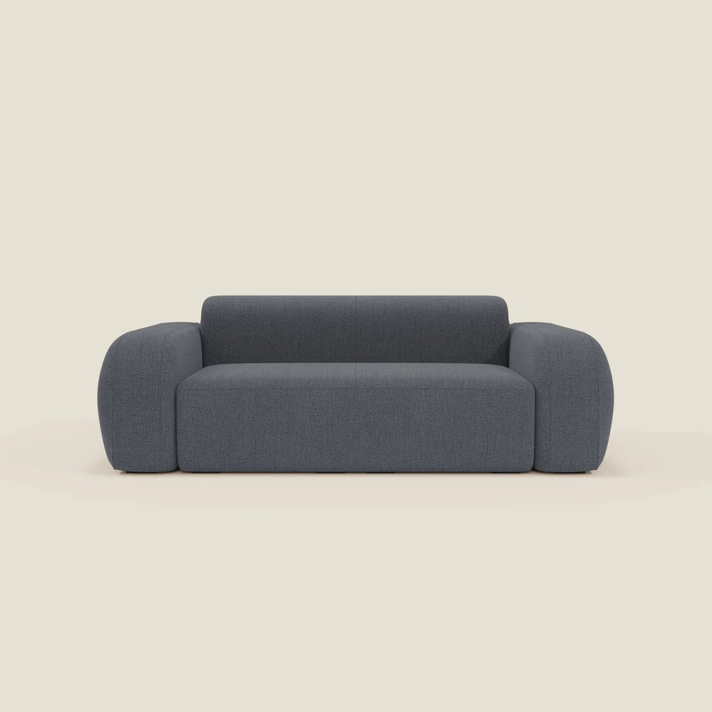 BonBon Divano modulare Lineare 220 – Seduta unica in tessuto smacchiabile T23 blu grafite