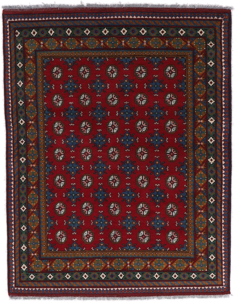 Afghan Tappeto 150 x 190 (Afghanistan) Annodato A Mano