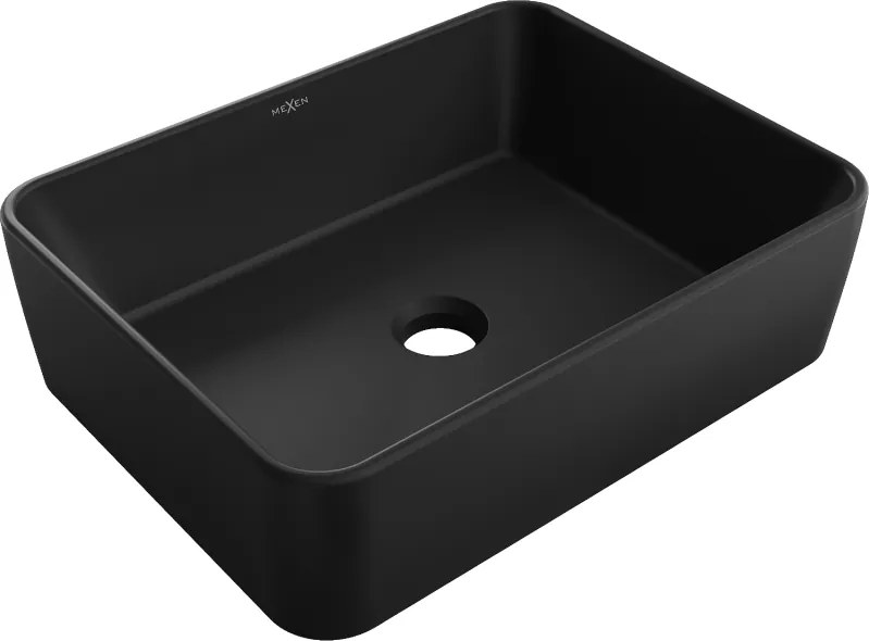 Mexen Catia lavandino da appoggio 48 x 37 cm, nero opaco - 21314885