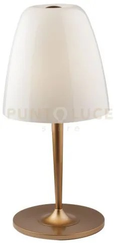Lume ares bianco 1 luce attacco e27 28x56cm  in vetro soffiato