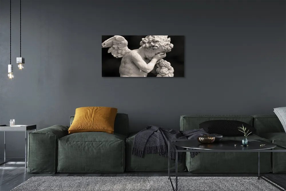 Quadro su tela Un angelo che piange 140x70 cm
