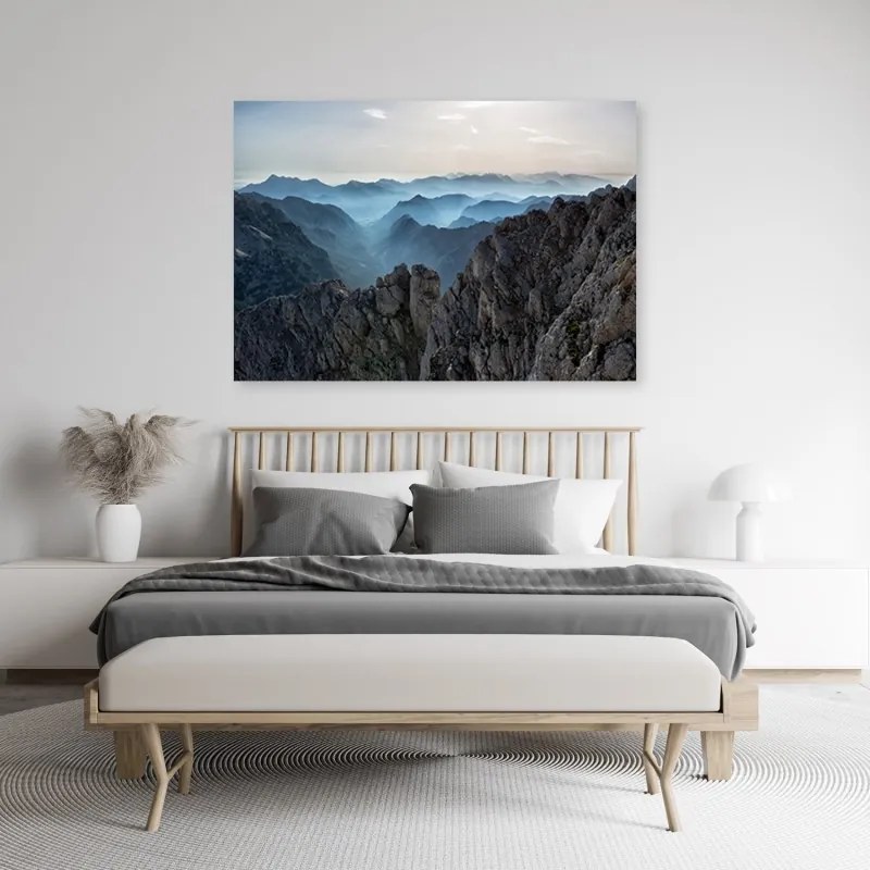 Quadro su tela, Montagne del paesaggio  Dimensioni 100x70