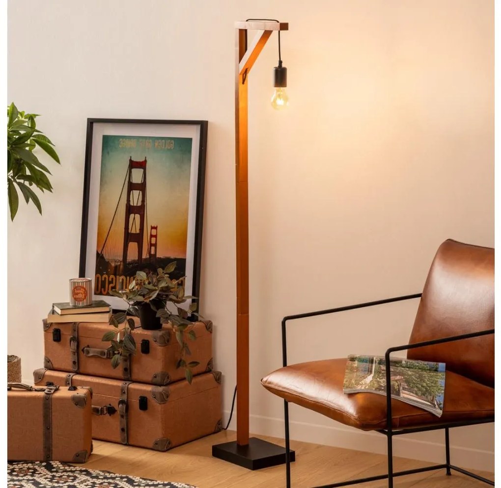 Atmosphera - Lampada con piedistallo WILD 1xE27/25W/230V pino