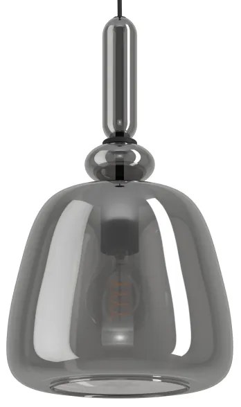 Eglo 39997 - Lampadario a sospensione con filo BOVINO 1xE27/40W/230V fumé
