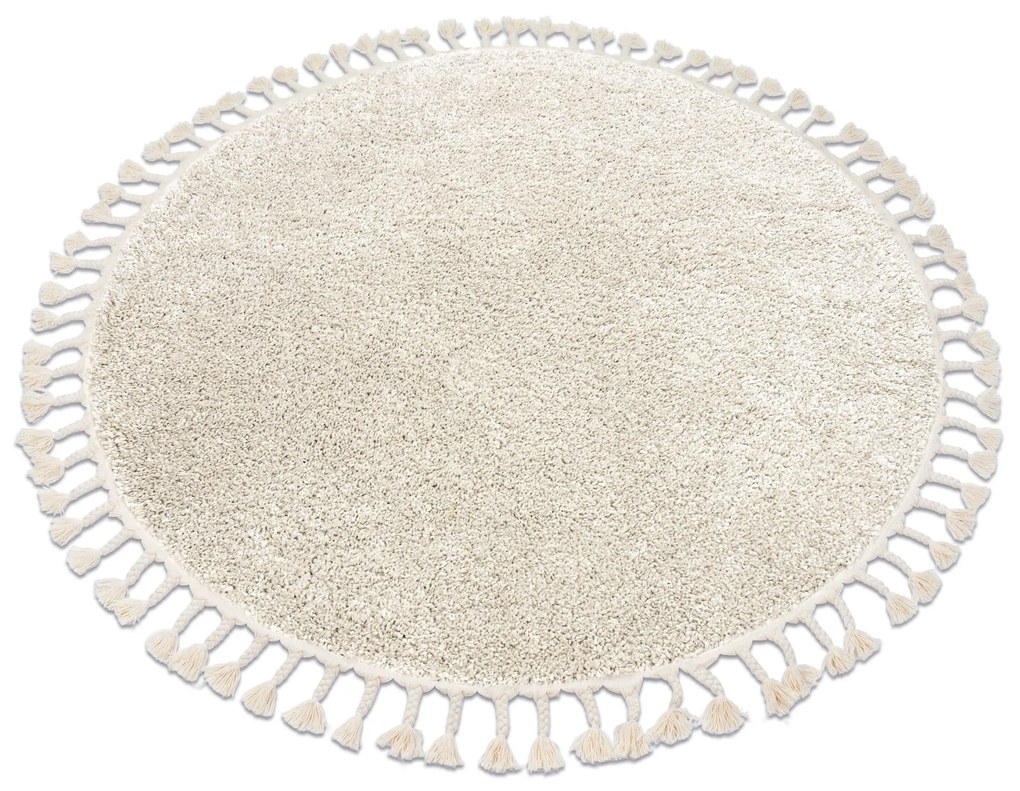 Tappeto BERBER 9000 cerchio crema Frange berbero marocchino shaggy - PRODOTTO DI SECONDO GRADO