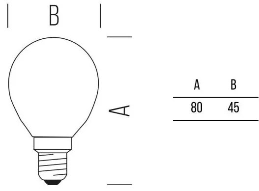 Sfera FULL-LIGHT 470lm 4,5W E14 CW