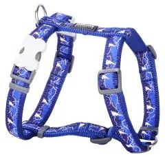 Imbracatura per Cani Red Dingo Lightning 25-39 cm Blu Marino