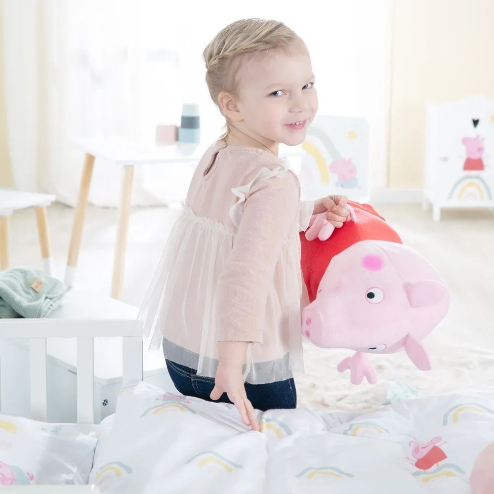 Biancheria da letto per culla in cotone 100x135 cm Peppa Pig - Roba