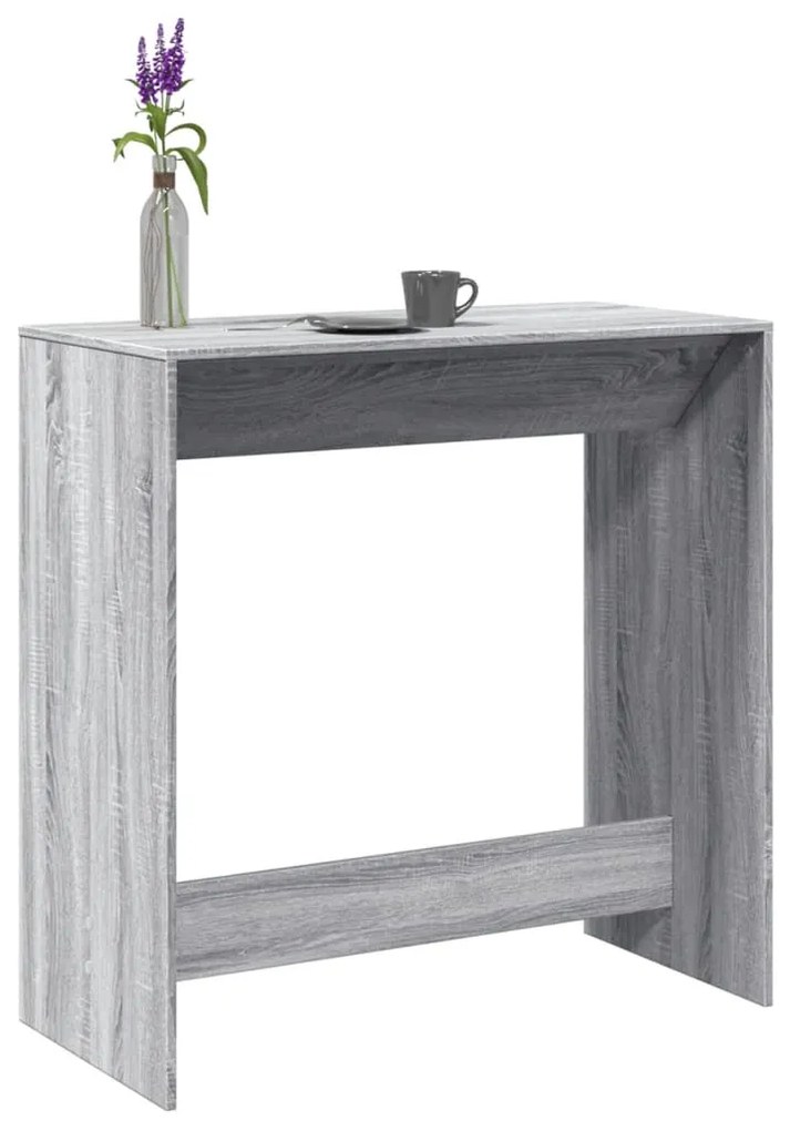 Tavolo Da Bar Grigio Sonoma 102x50x103,5cm İn Legno Multistrato /