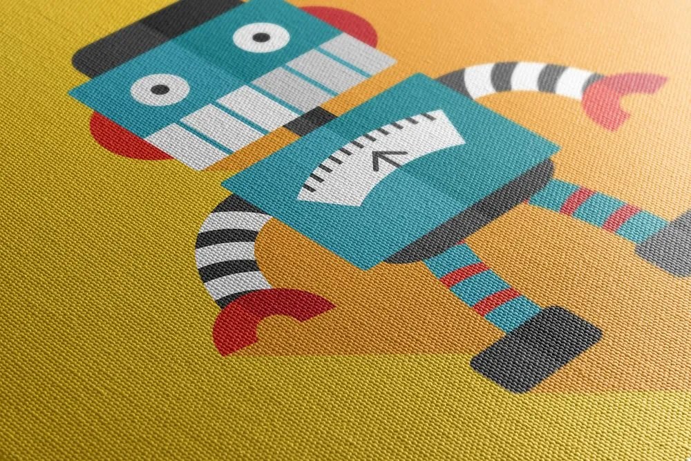 Stampa su tela – Robot allegro