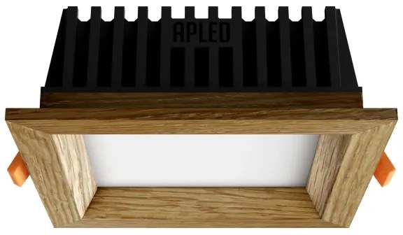 APLED - Lampada LED SQUARE WOODLINE LED/6W/230V 3000K 12x12 cm quercia legno solido