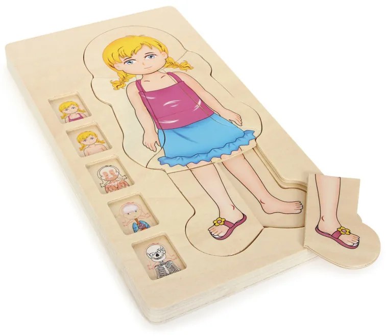 Puzzle di legno - Anatomia della ragazza Emma