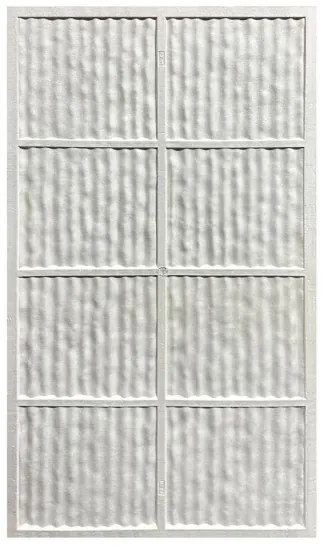 Pannello decorativo effetto pietra 3D set 12 pz 8,6 mt2 rivestimento murale in PU 120 x 60 x 2,5 Ossidana