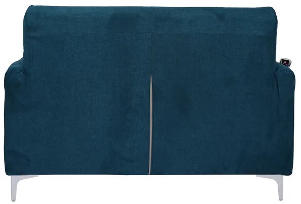 Divano sfoderabile 2 posti 140 cm in tessuto DUBLINO Ottanio