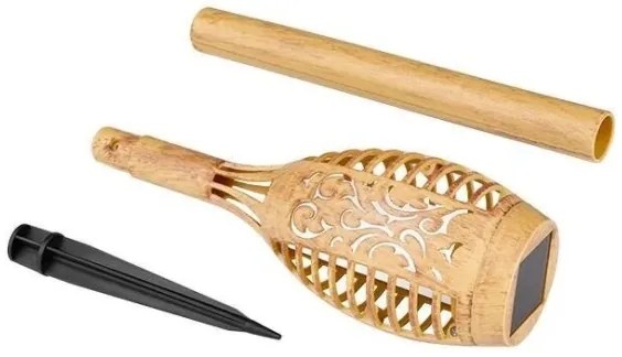 Lampada solare a LED MINISPARK BAMBOO LED/1,8W/5,5V IP44 beige