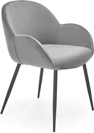 Sedia imbottita K480 - Grigio