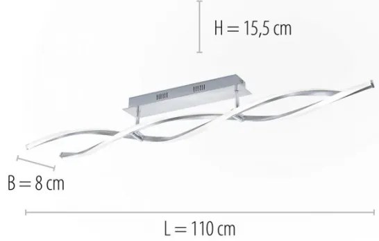 Paul Neuhaus 9143-55 - Lampadario LED dimmerabile da superficie POLINA 2xLED/10,2W/230V