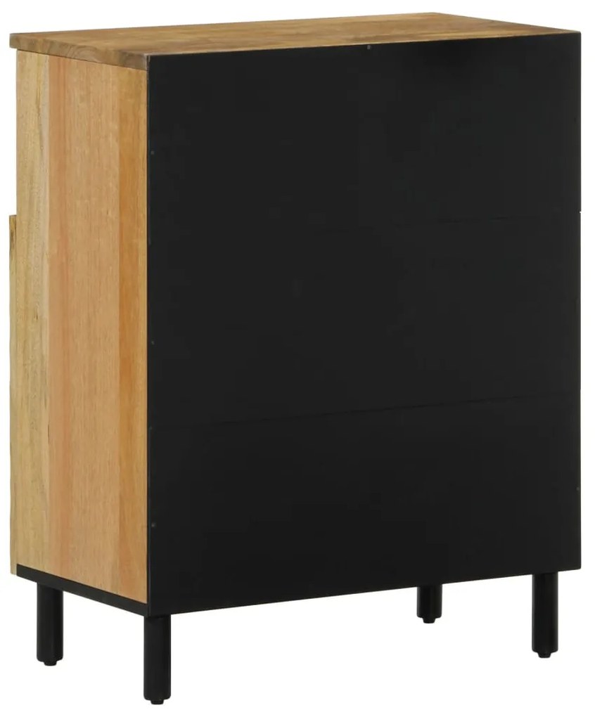 Credenza 60x33x75 cm in legno massello di mango