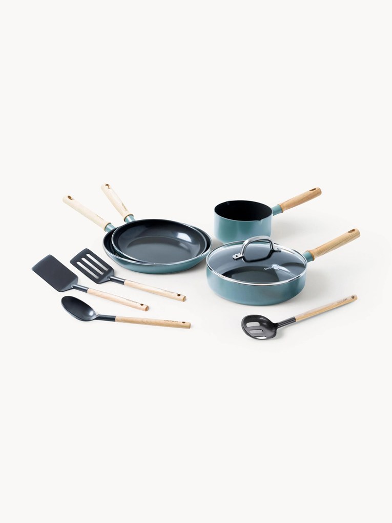 Batteria di pentole con rivestimento antiaderente Mayflower, set da 8