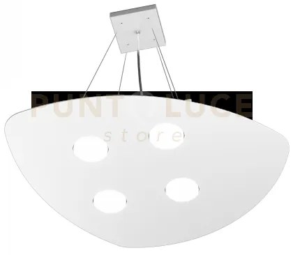 Shape sospensione 4 luci bianco 1143-s4-bi