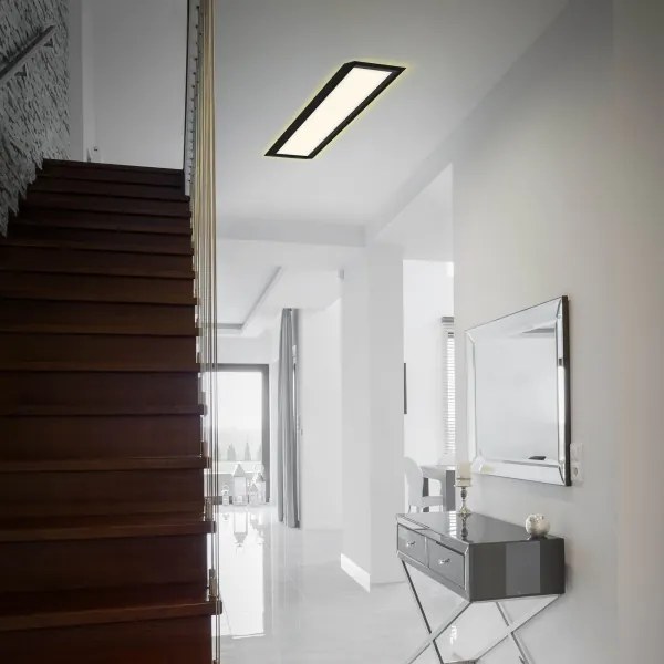 Briloner 7365-015 - Plafoniera LED CADRE LED/22W/230V 58,2x20,2 cm nera
