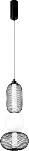 Lampadario LED glamour LED-INKAS-S3-NER nero 2460 lumen, LUCE AMBIENTE DESIGN