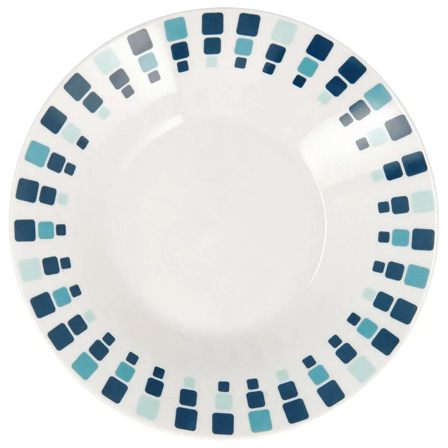 Piatto Fondo Quid Simetric Azzurro Ceramica Ø 20 cm