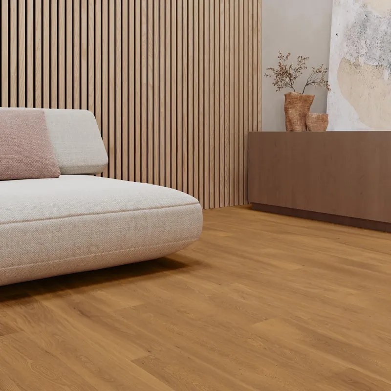 Parquet multistrato scala M in rovere biondo spazzolato select sp. 14/4 mm 2.263 m²