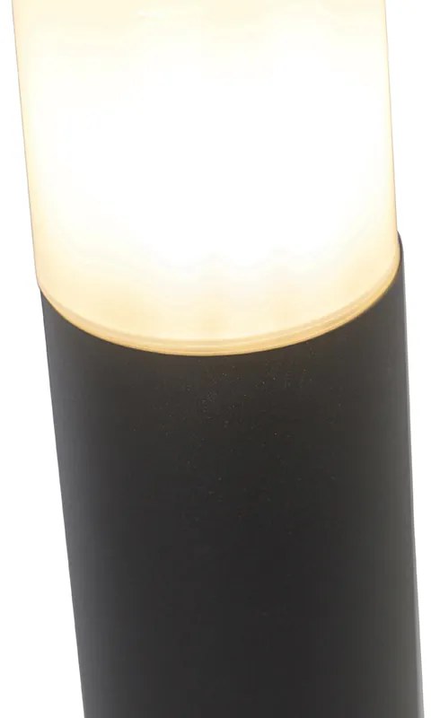 Lampada da esterno nera con paralume bianco opale 50 cm - Odense