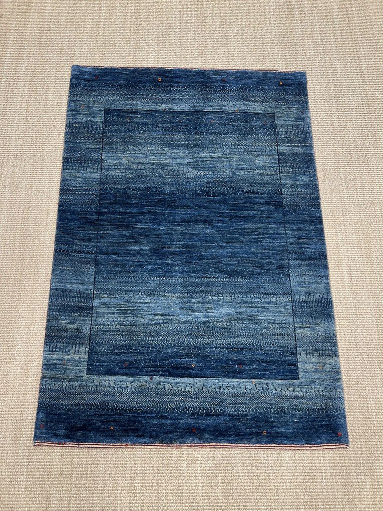 Loribaft Tappeto persiano 90 x 120 Blu (Iran) Annodato A Mano