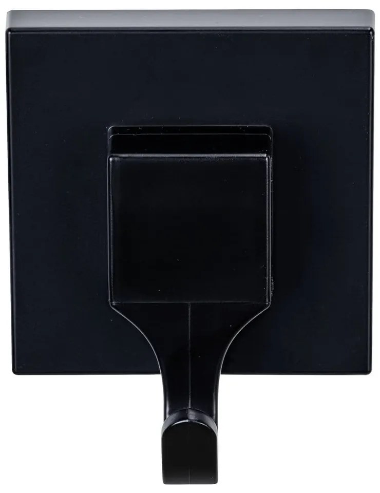 Ganci neri in plastica autobloccanti in set di 2 pezzi Quadro - Wenko