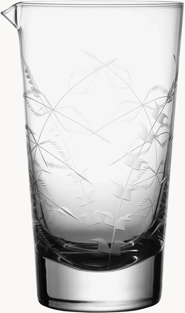 Mixing glass in cristallo soffiato Fern