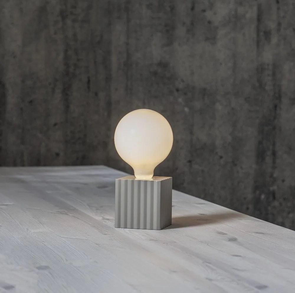 Piede di lampada grigio chiaro 10 cm Box - Star Trading