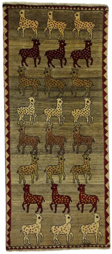 Gabbeh Tappeto persiano 100x230 (Iran)
