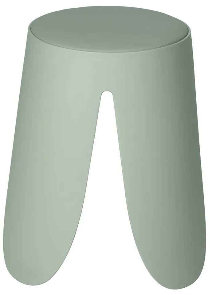 Sgabello color salvia in plastica impilabile Comiso – Wenko