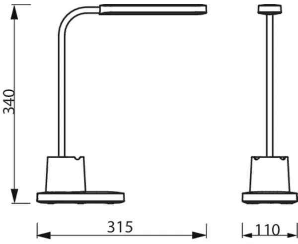 Philips - Lampada da tavolo LED dimmerabile con funzione Touch BUCKET LED/7W/5V 1800 mAh CRI 90