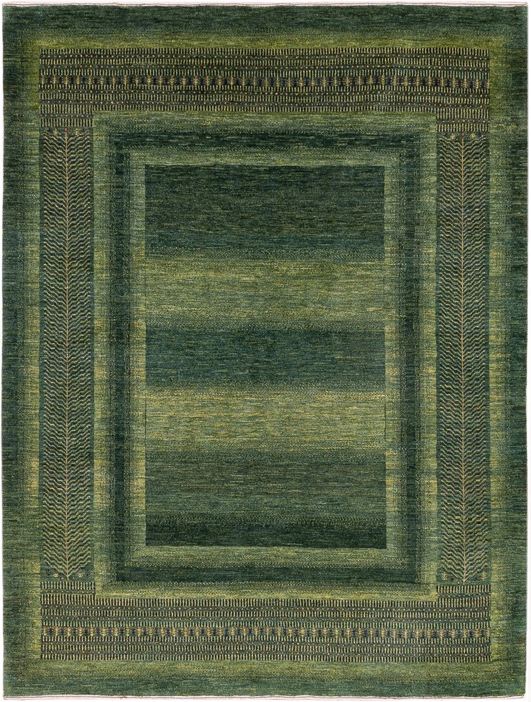 Loribaft Tappeto persiano 180 x 240 Verde (Iran) Annodato A Mano
