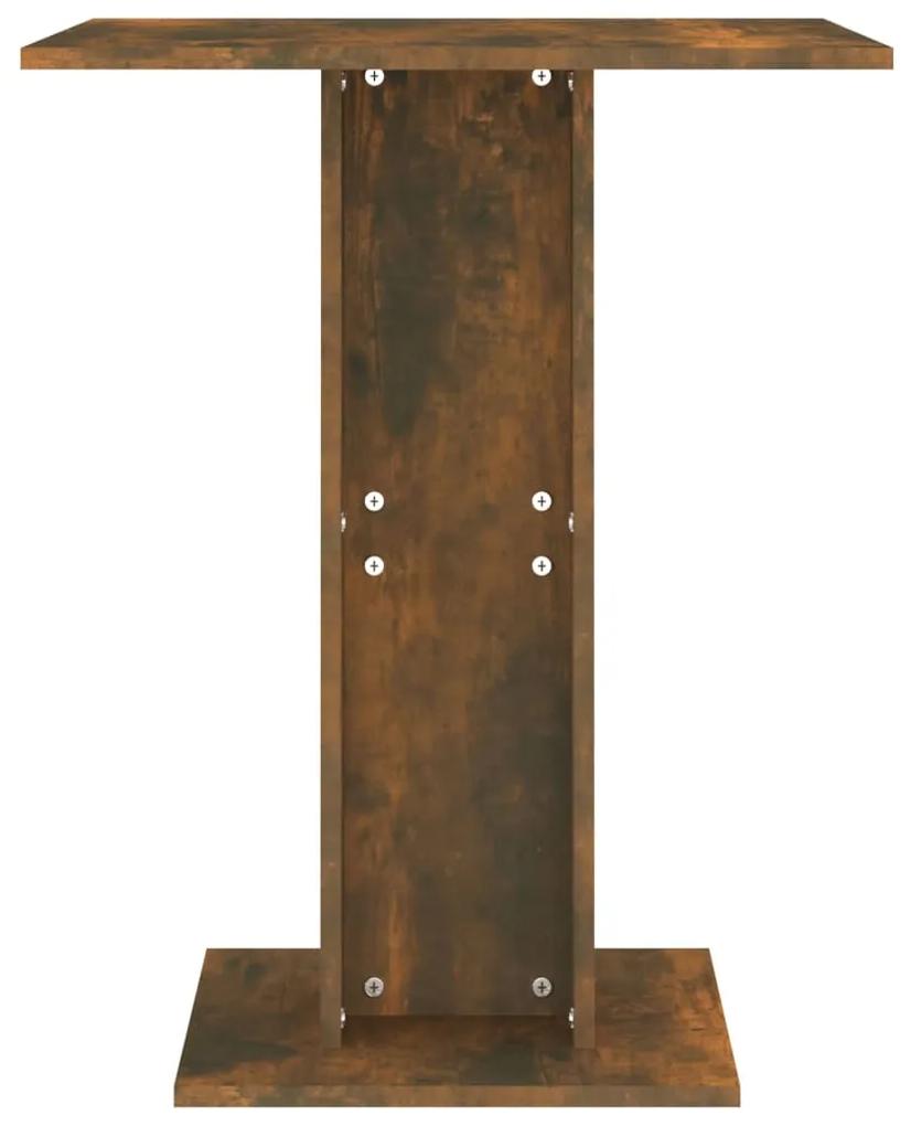 Tavolo da bistrot rovere fumo 60x60x75cm in legno multistrato