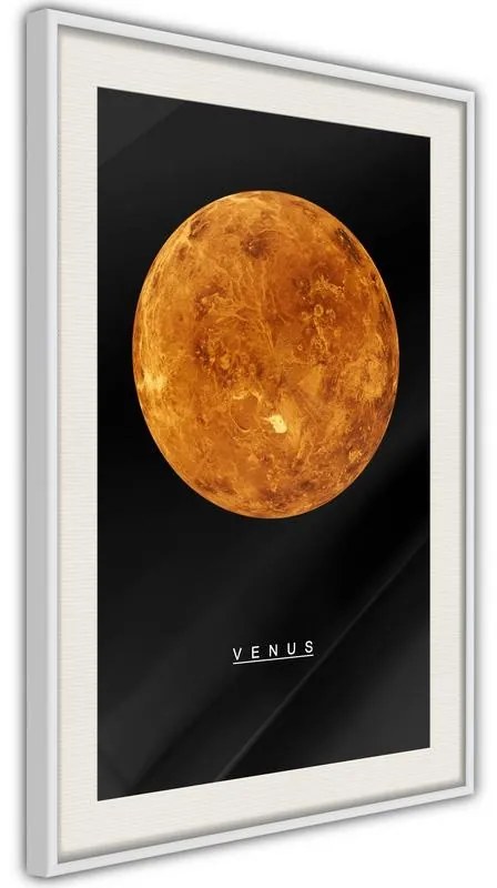 Poster  The Solar System: Venus  Cornice Quadri Cornice nera con pass-partout, Larghezza x Altezza Home decor 40x60