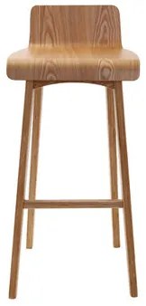 Sgabelli da bar scandinavi in legno chiaro H75 cm (set di 2) BALTIK